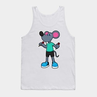 Mouse as Dart player with Darts Tank Top